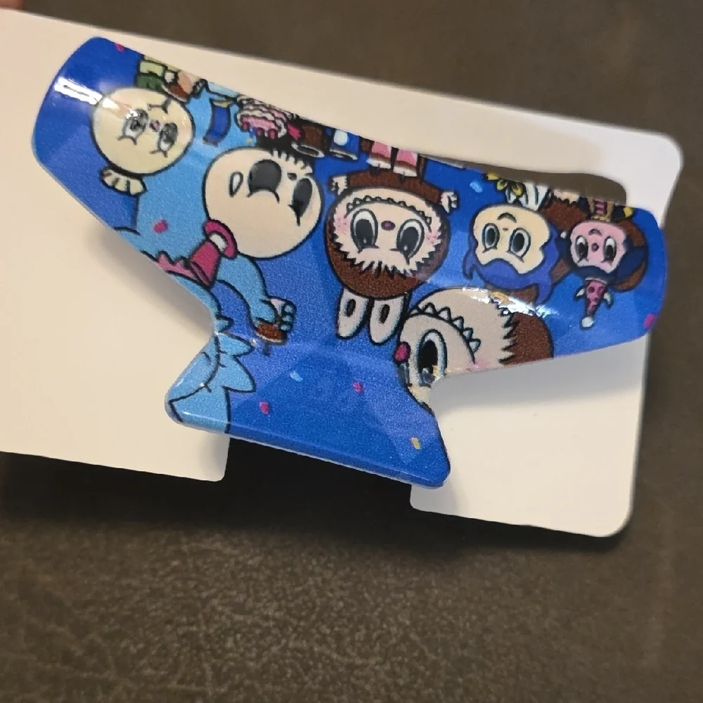 (J52) Labubu Blue Kids Claw HairClip
